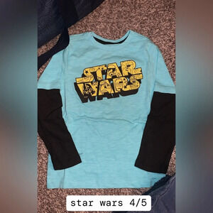 Boys NWOT size 4/5 star wars longsleeve